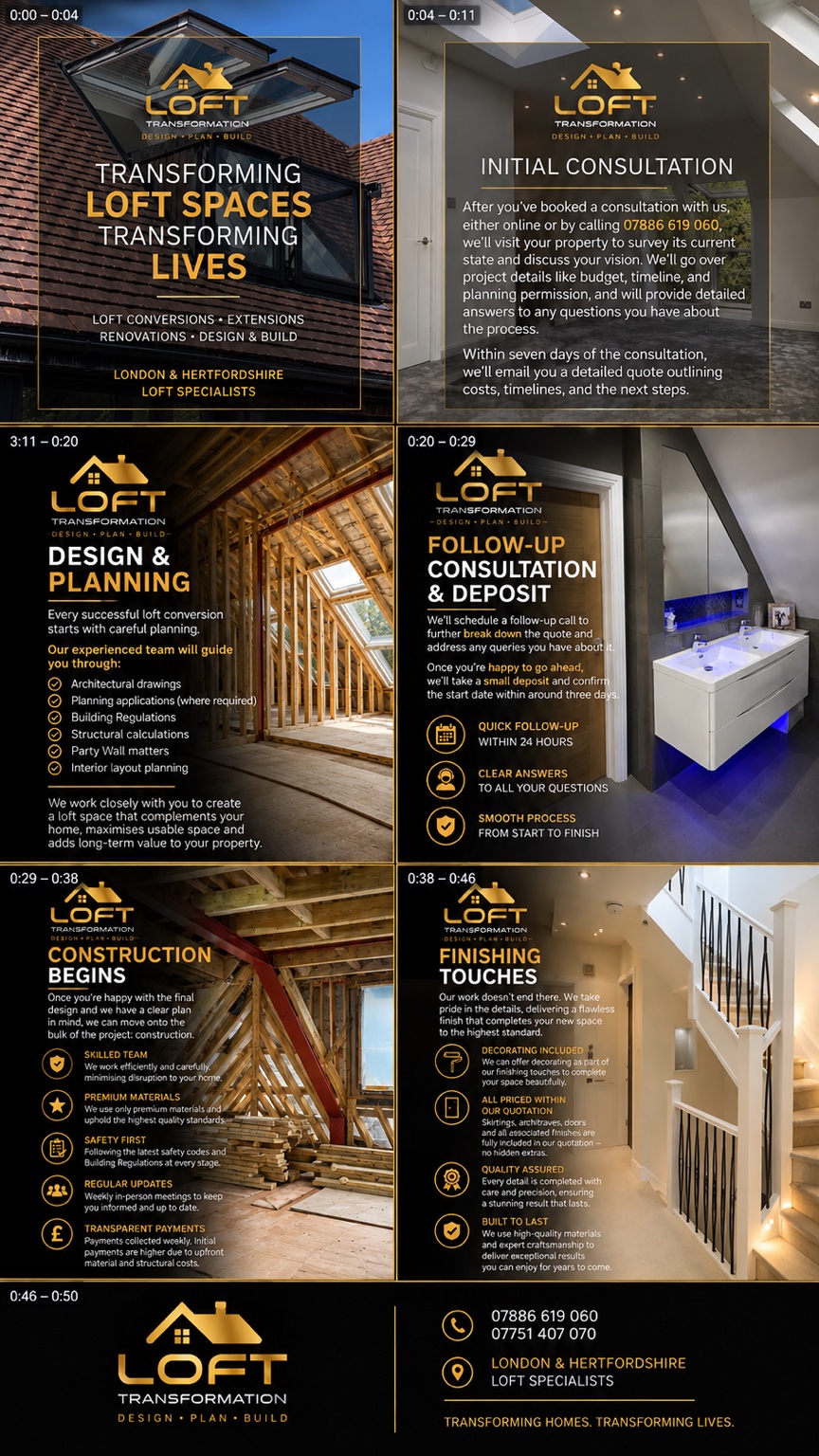 Loft en-suite and bathroom project details