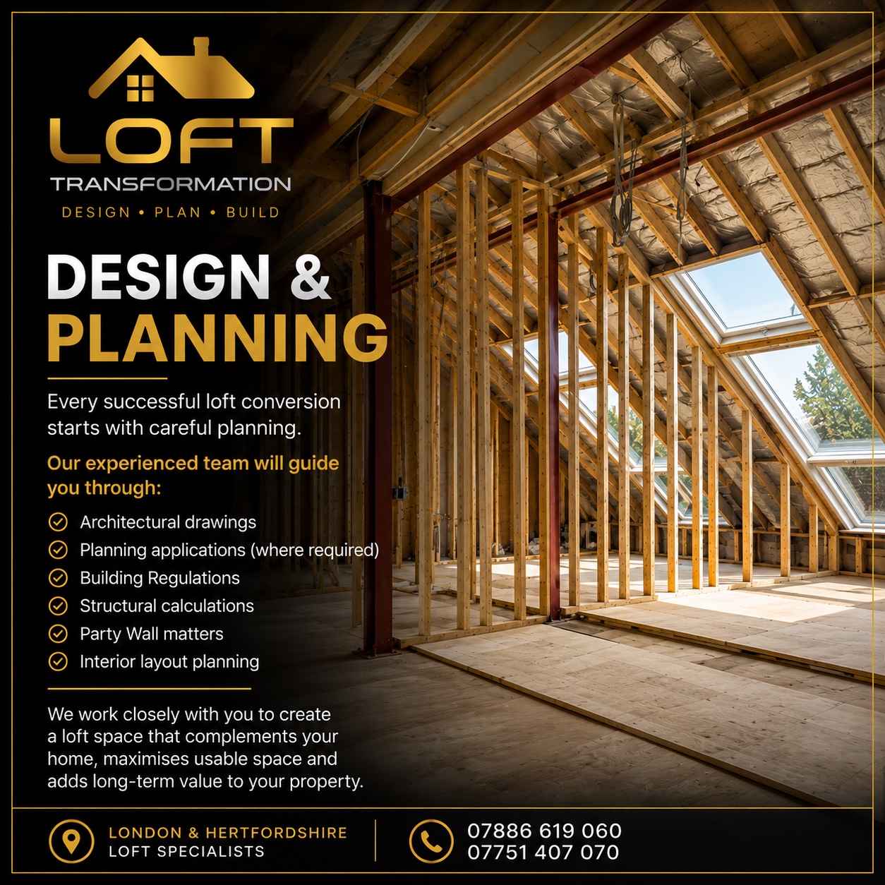 Stage three: loft conversion design and planning
