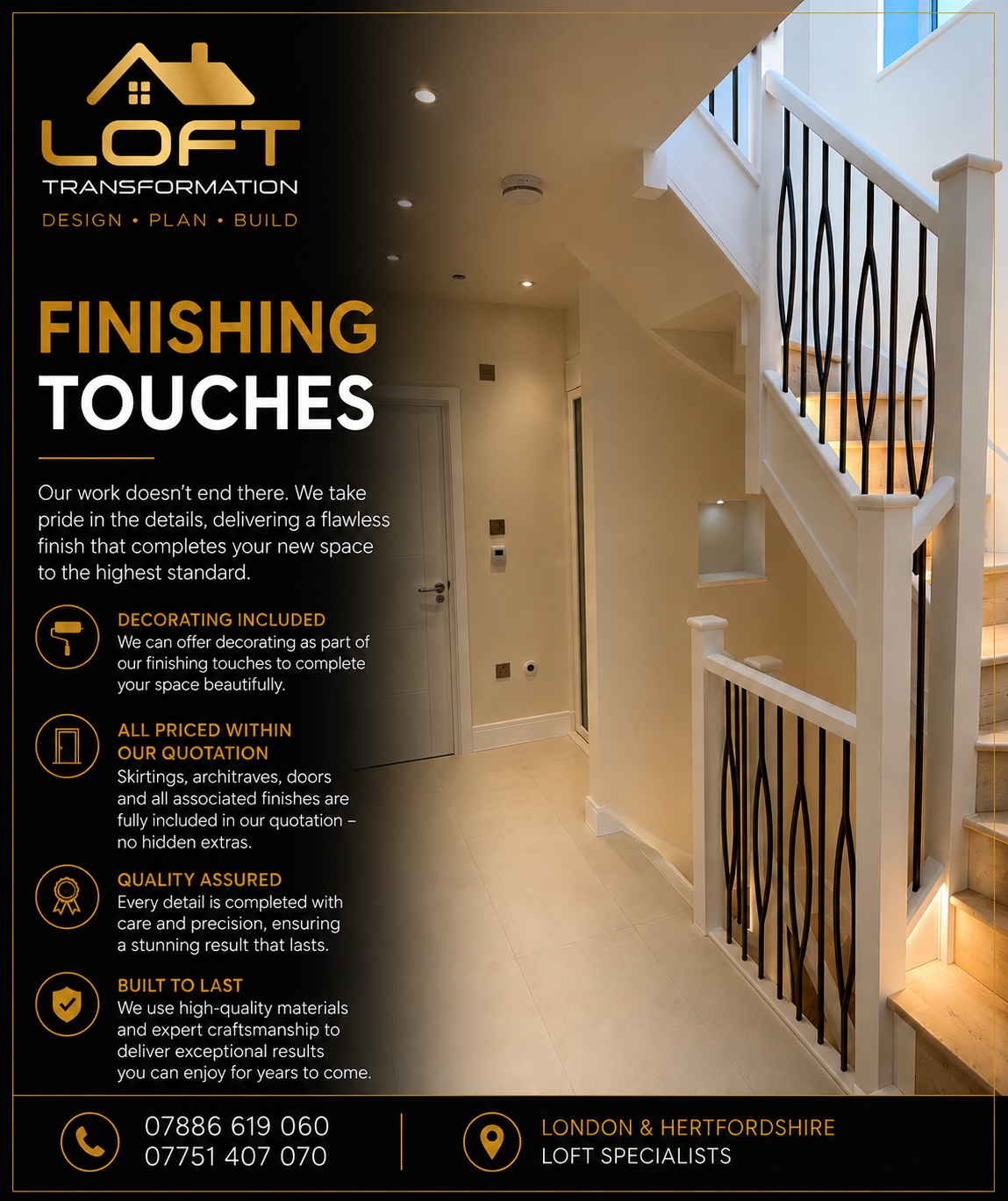 Stage five: loft conversion finishing touches